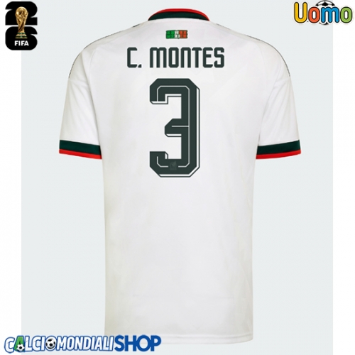 Maglie da calcio Messico Cesar Montes #3 Seconda Maglia Mondiali 2026  Manica Corta